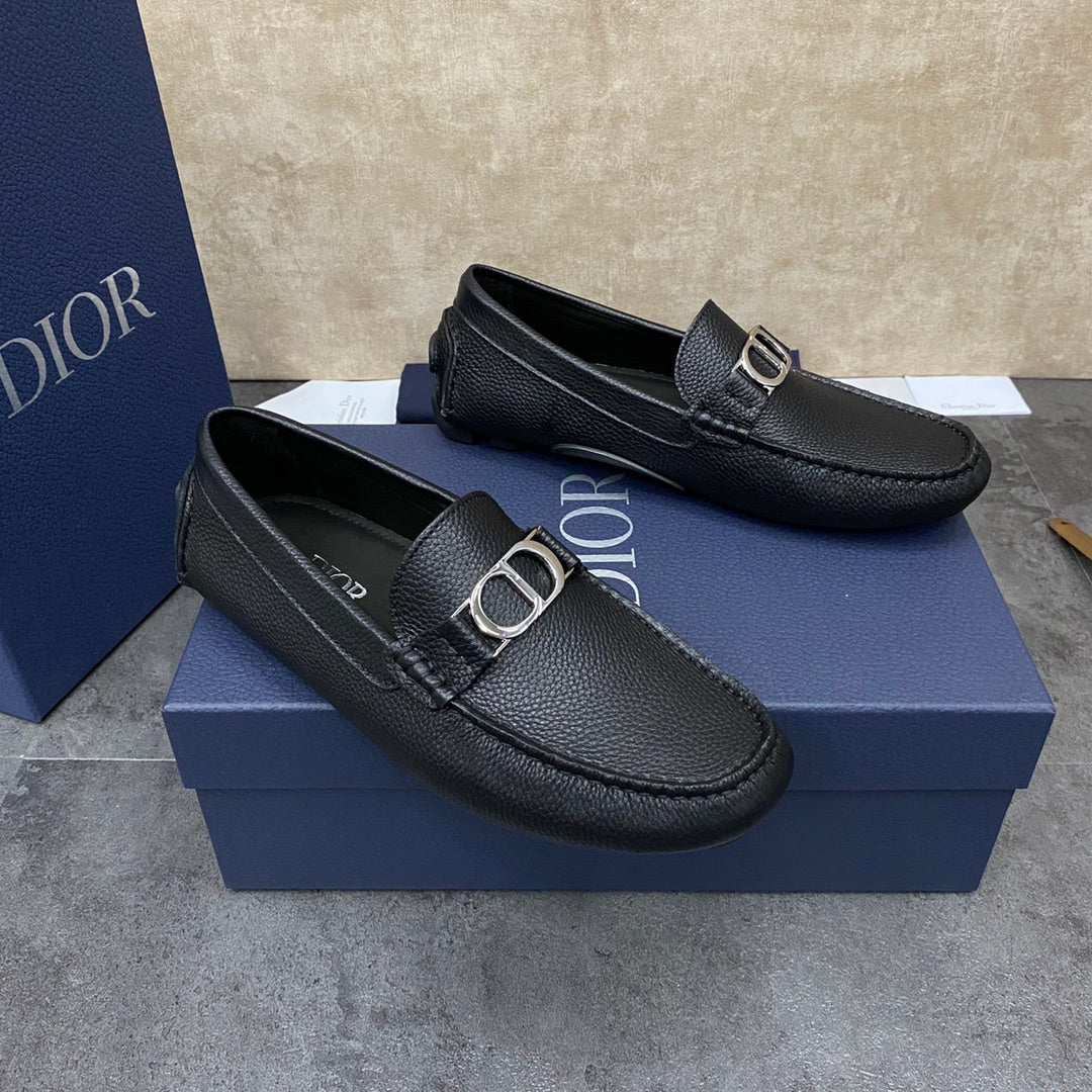 CD ODÉON LOAFER BLACK GRAINED CALFSKIN