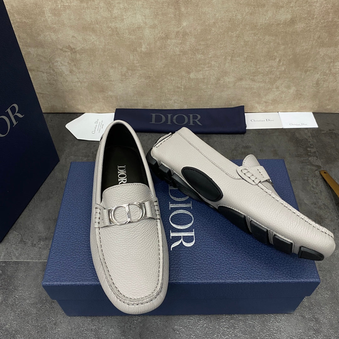 CD ODÉON LOAFER PALE GRAY GRAINED CALFSKIN