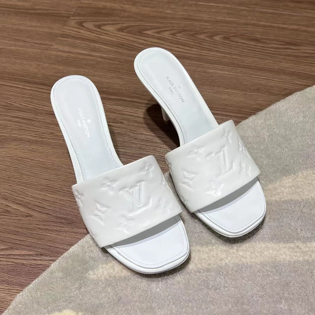 LV Neo Revival Mule 85mm White Cowhide