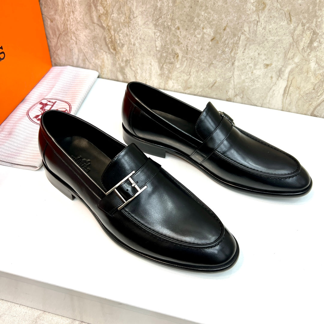 HM MONTEREY LOAFER BLACK CALFSKIN
