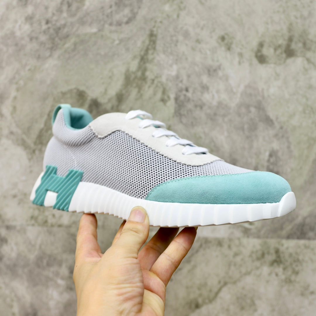 HM BOUNCING SNEAKER SKY AND GRAY BREATHABLE FABRIC