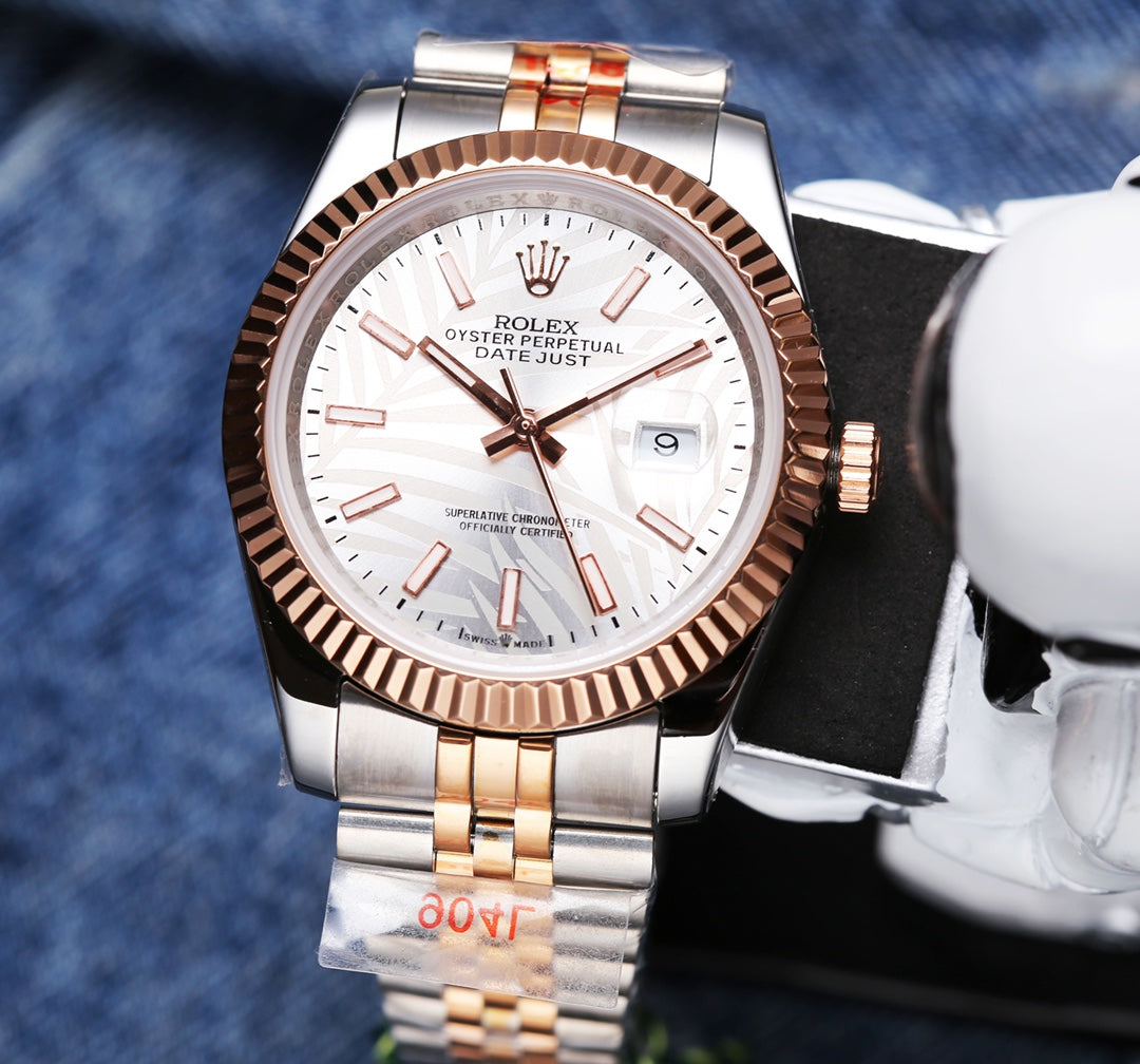 Rolex Datejust 41mm Pink Gold Silver
