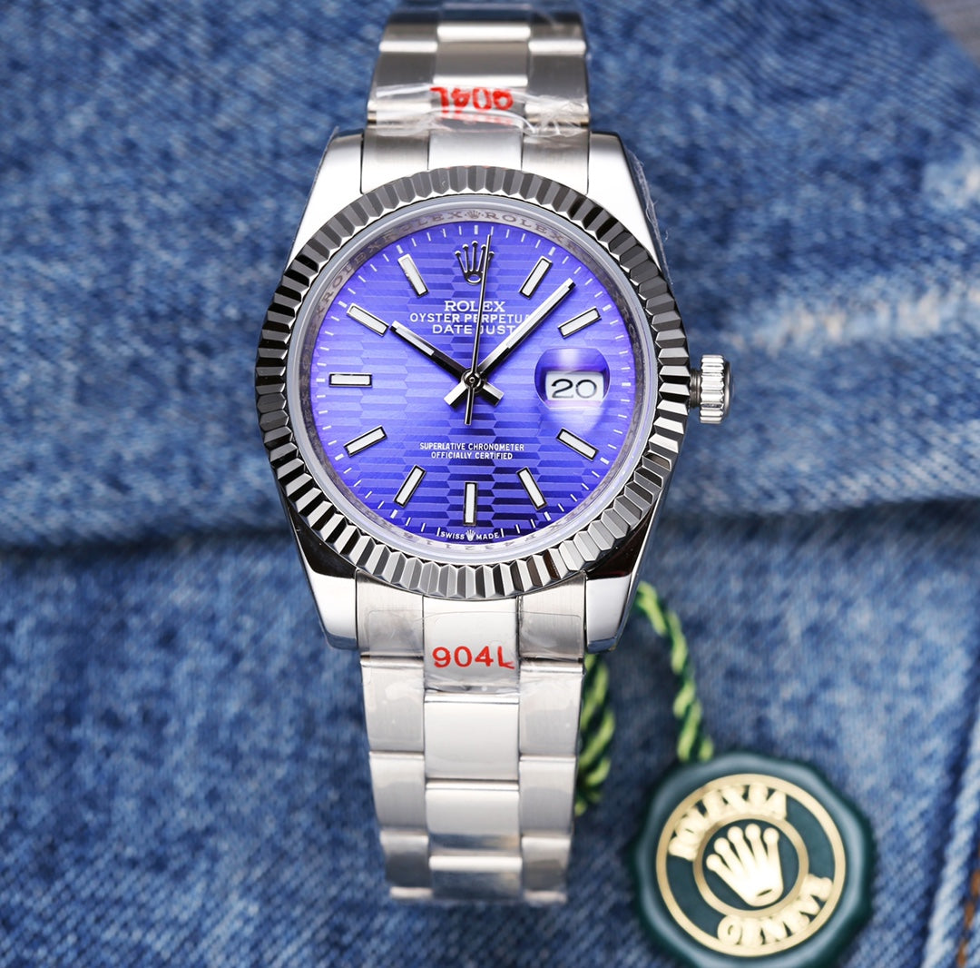 Rolex Datejust 41mm Silver Purple Dial