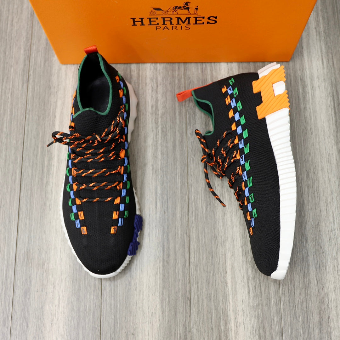 HM FLEX SLIP-ON SNEAKER BLACK WOVEN FABRIC