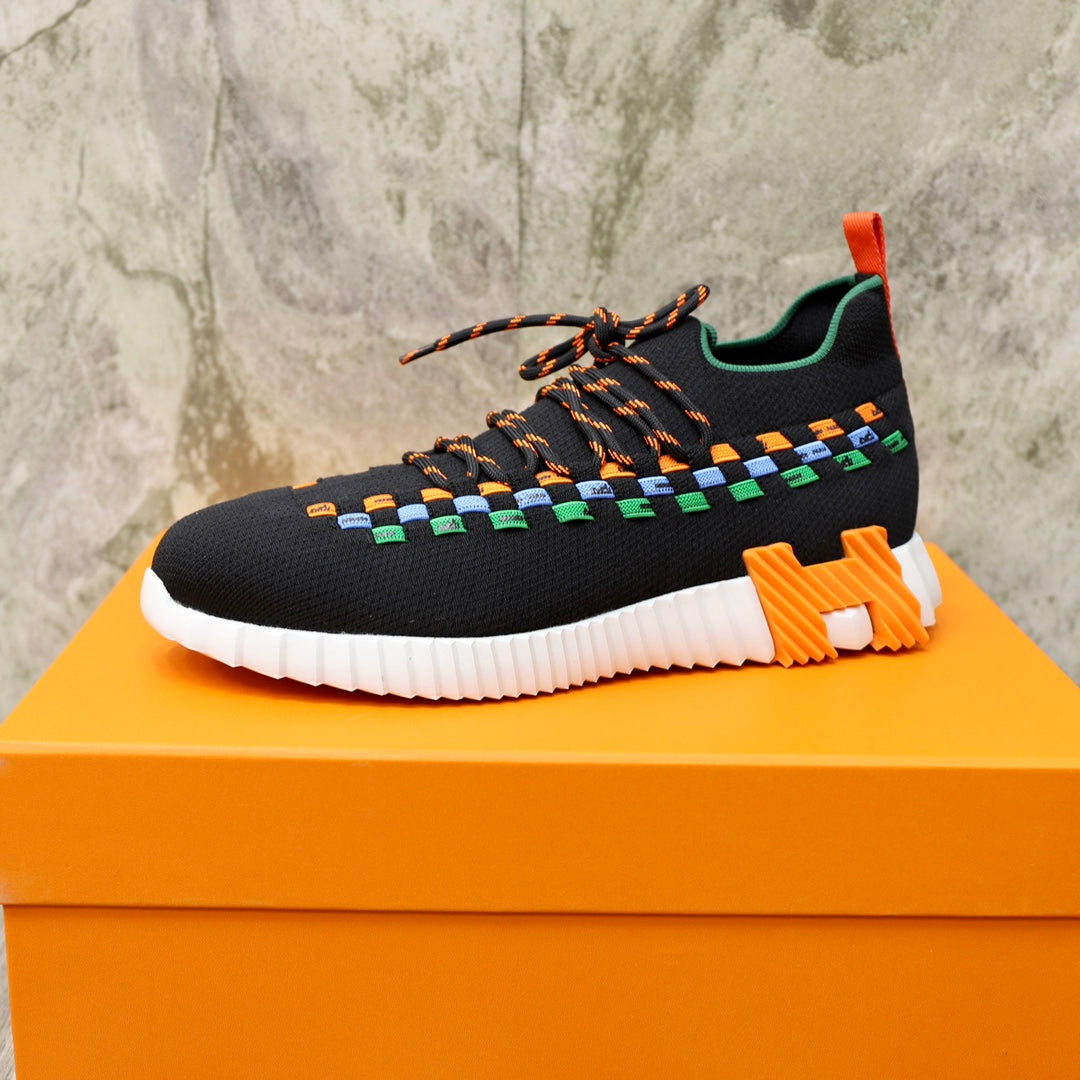 HM FLEX SLIP-ON SNEAKER BLACK WOVEN FABRIC