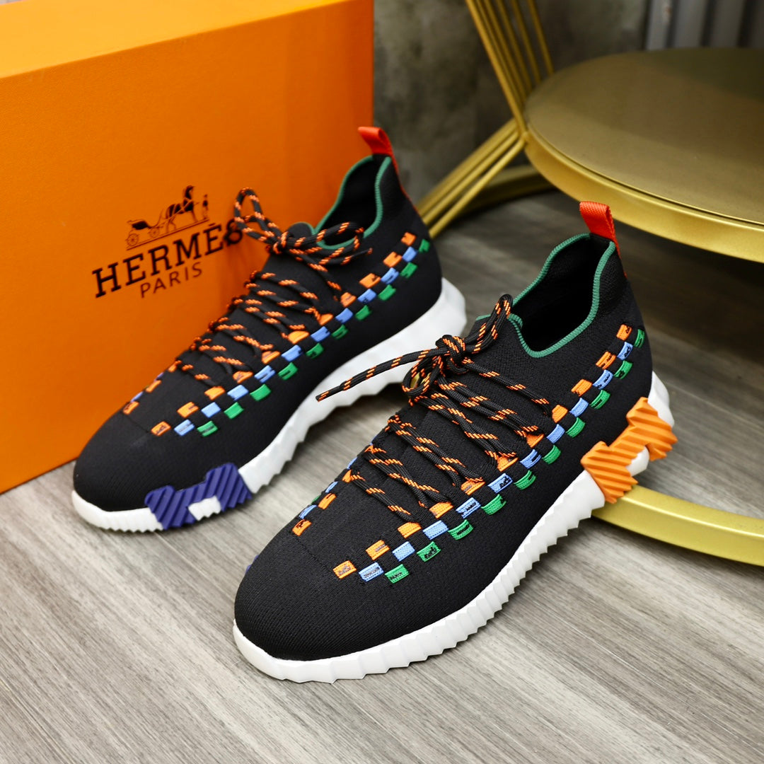 HM FLEX SLIP-ON SNEAKER BLACK WOVEN FABRIC