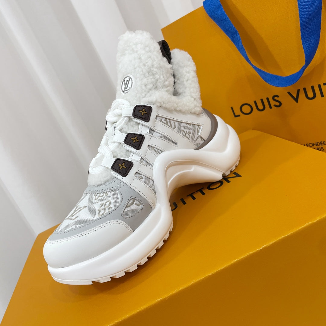 LV Archlight Sneaker White Mix Grey Monogram Lambskin