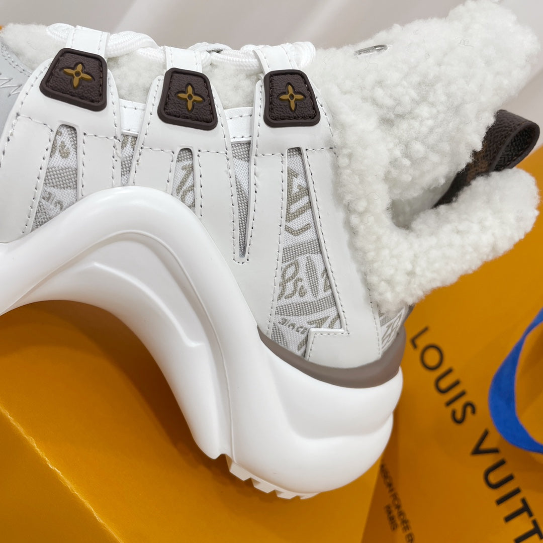 LV Archlight Sneaker White Mix Grey Monogram Lambskin