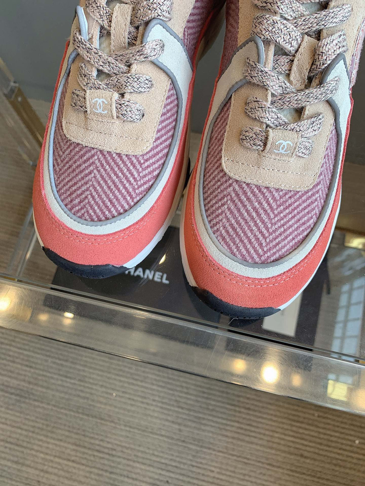 CC Sneaker In Multicolor Suede 145631