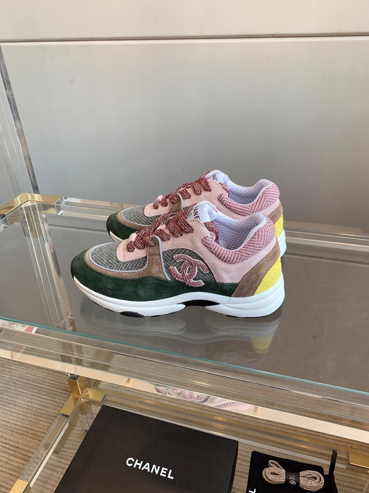 CC Sneaker In Multicolor Suede 145635