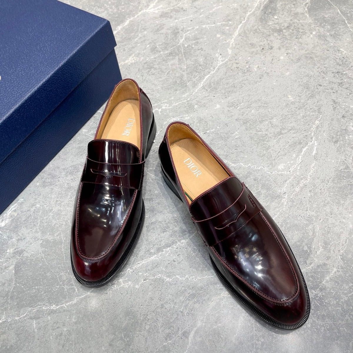 CD GRANVILLE LOAFER WINE CALFSKIN