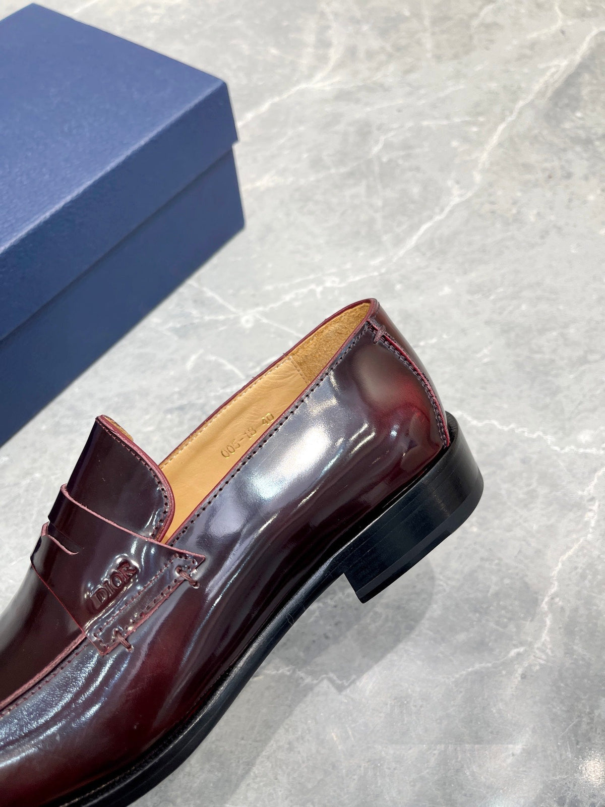 CD GRANVILLE LOAFER WINE CALFSKIN