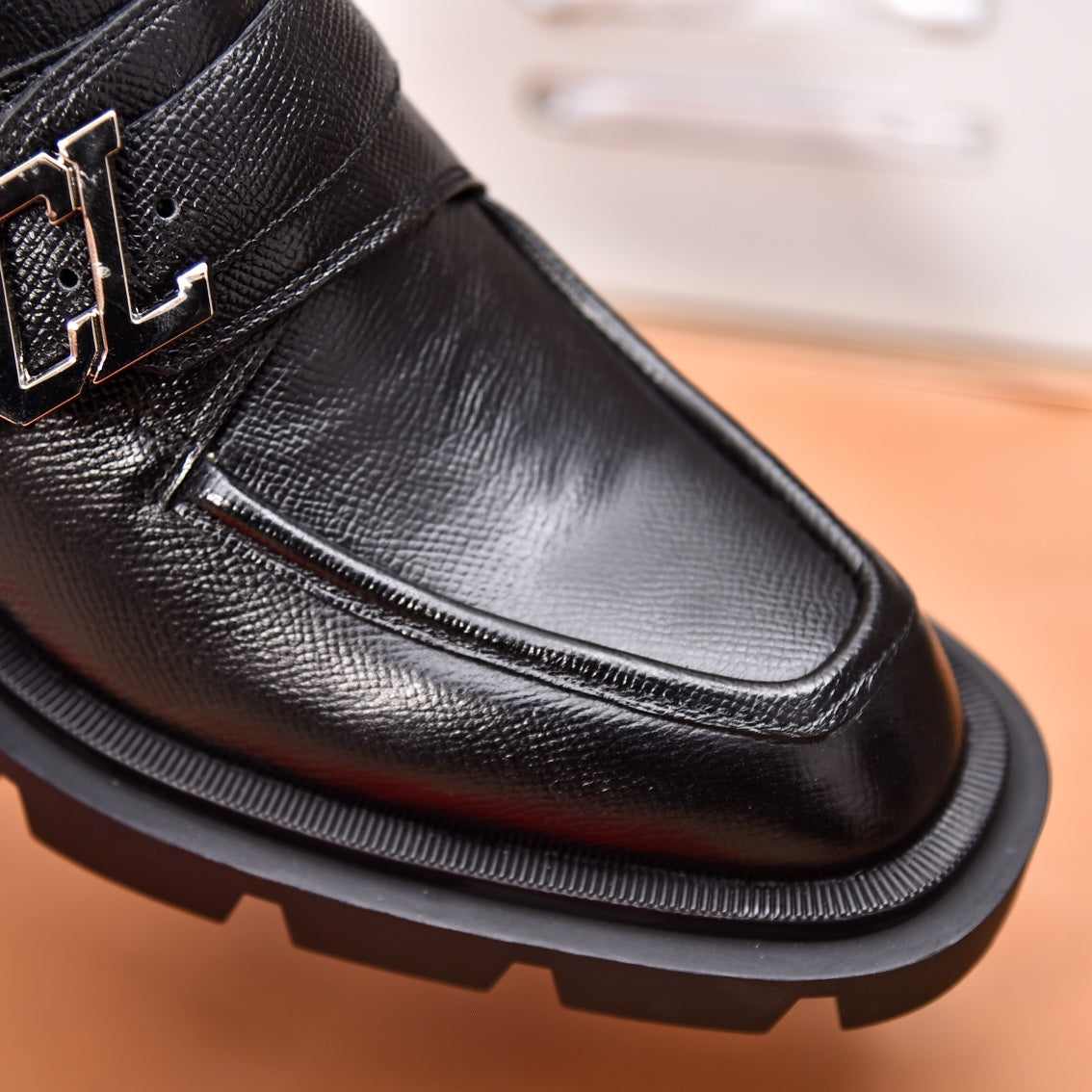 cl our georges loafer black calfskin