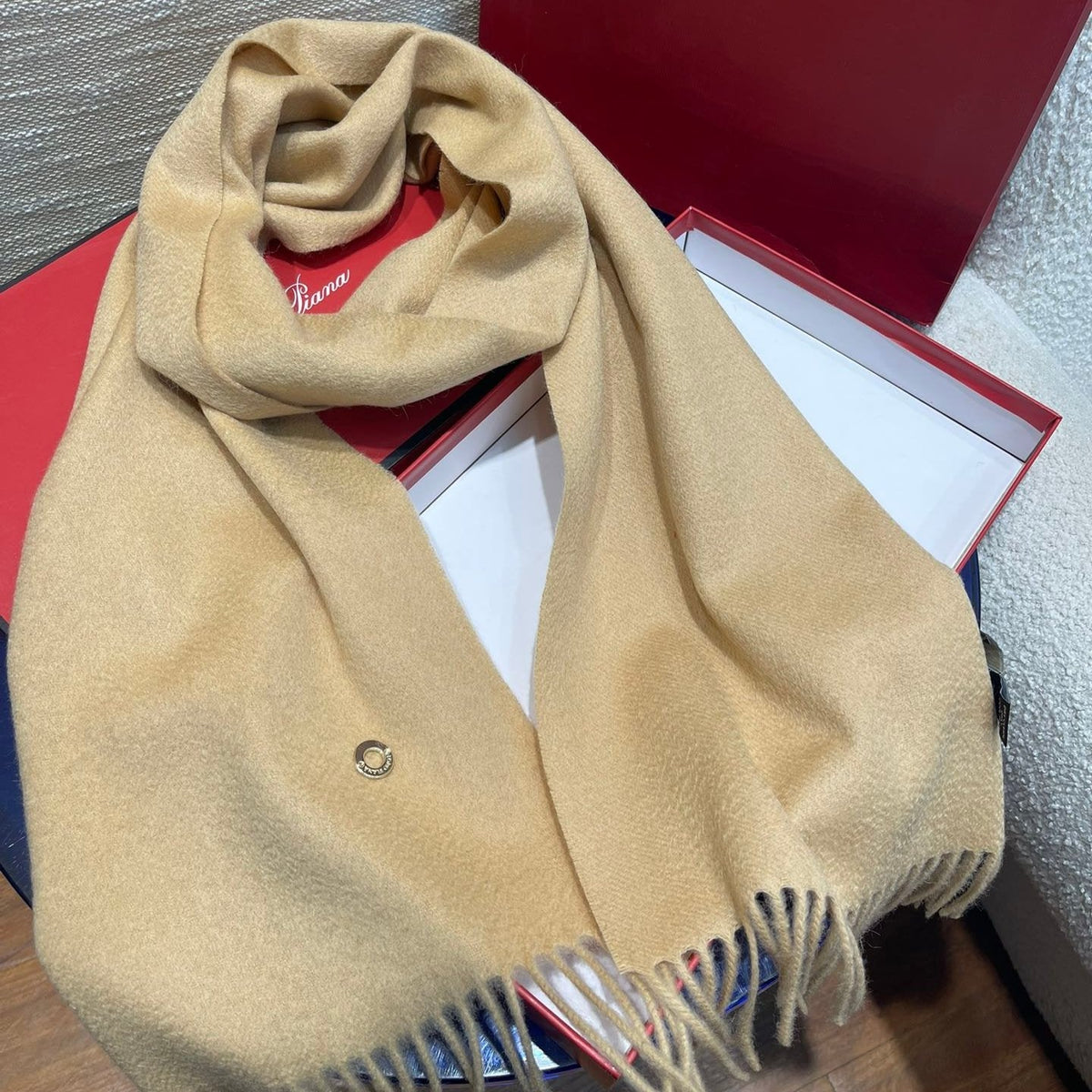 LP Scarf Plain 180 CM In Beige Cashmere  141433