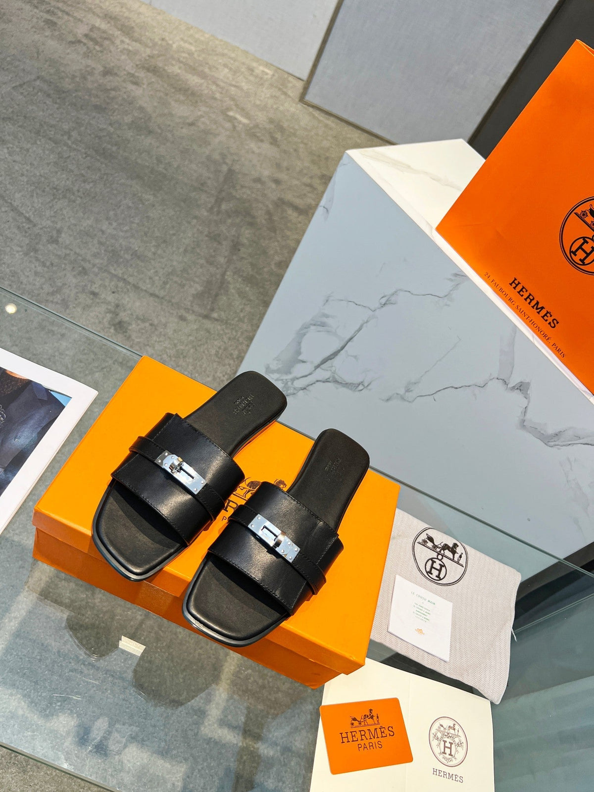 Giulia Sandal Black Calfskin