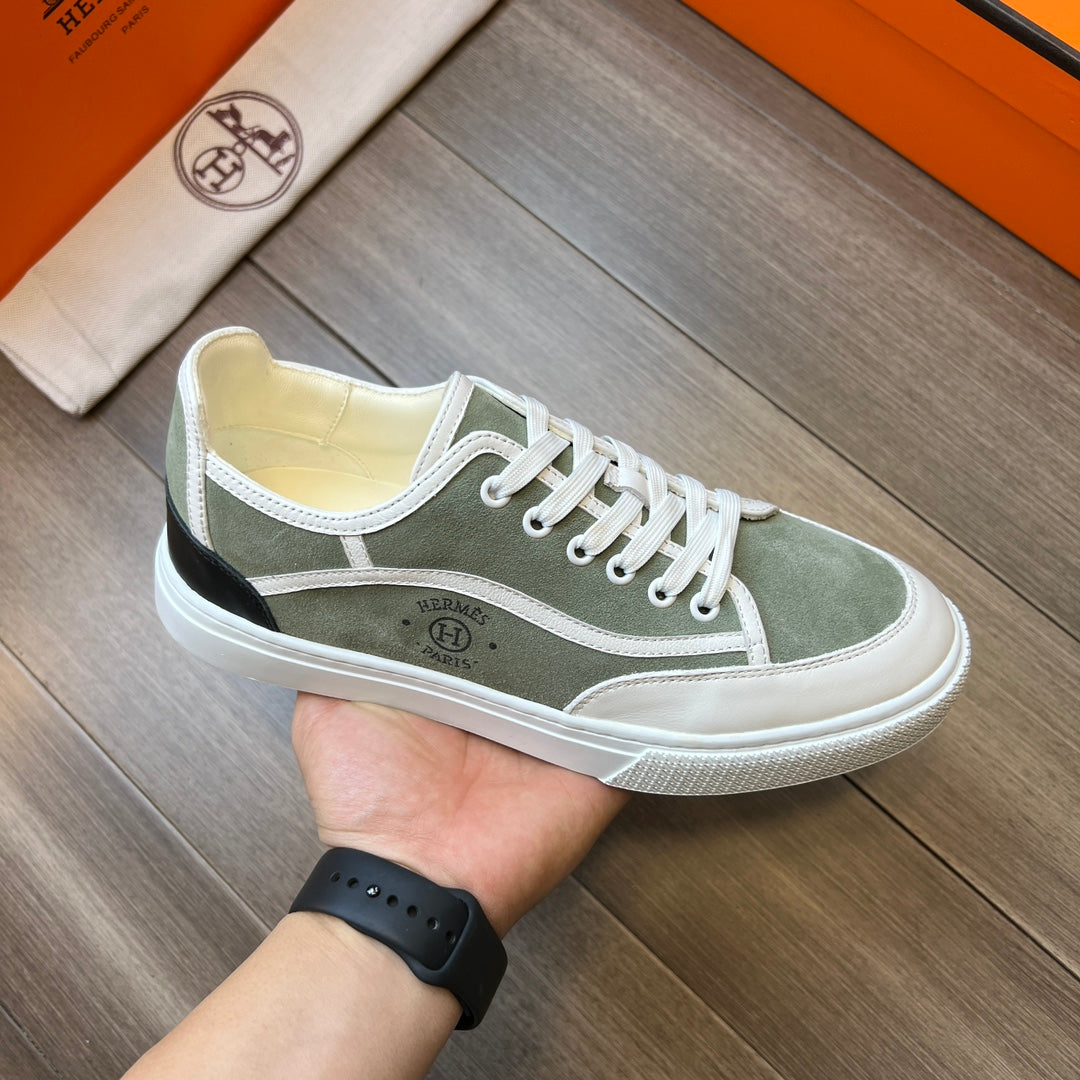 HM GET SNEAKER SAGE COLOR CALFSKIN