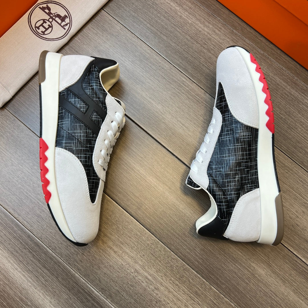 HM TRAIL SNEAKER BLACK AND LIGHT GRAY CANVAS