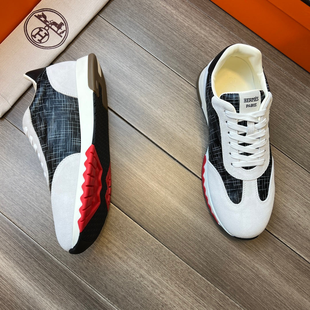 HM TRAIL SNEAKER BLACK AND LIGHT GRAY CANVAS