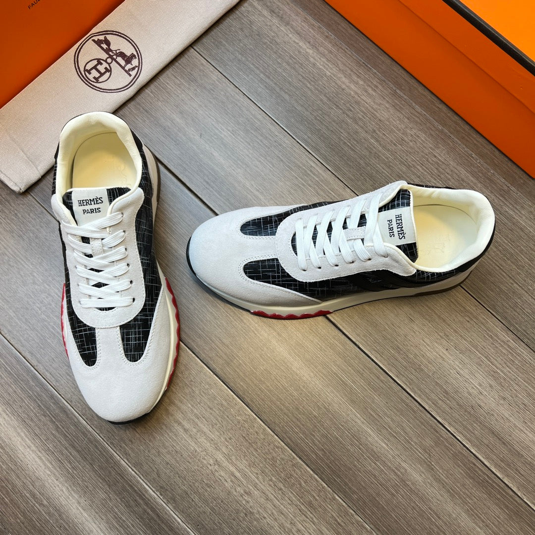 HM TRAIL SNEAKER BLACK AND LIGHT GRAY CANVAS