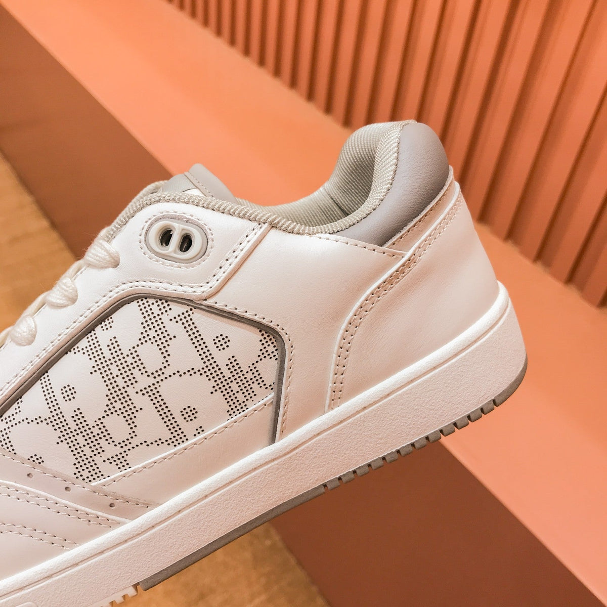 CD B27 LOW-TOP SNEAKER WHITE-CLOUD MESH CALFSKIN
