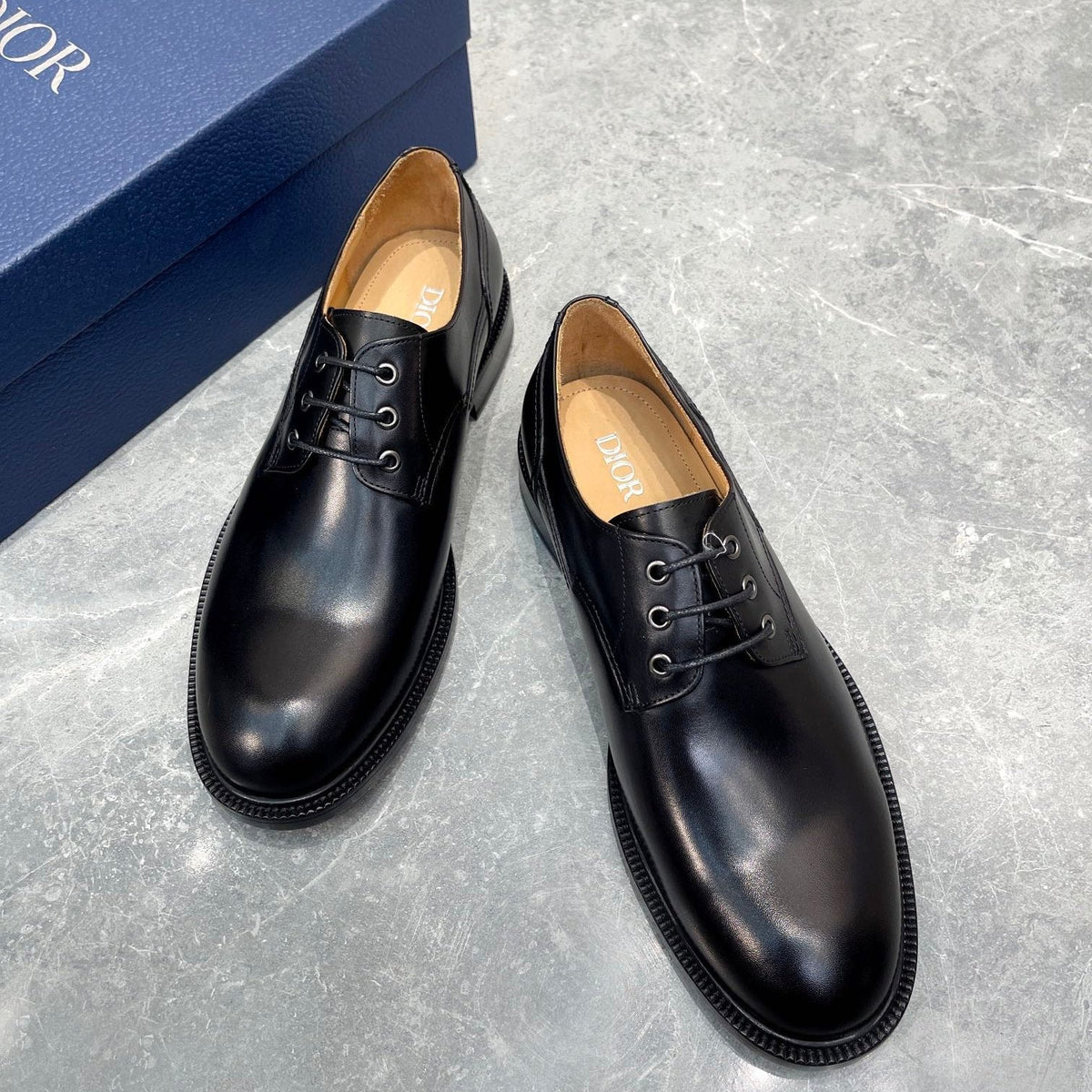 CD HOMME LOAFER BLACK CALFSKIN