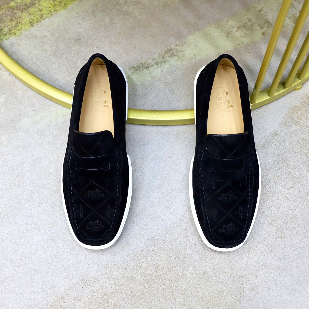 HM GUILLAUME LOAFER BLACK SUEDE