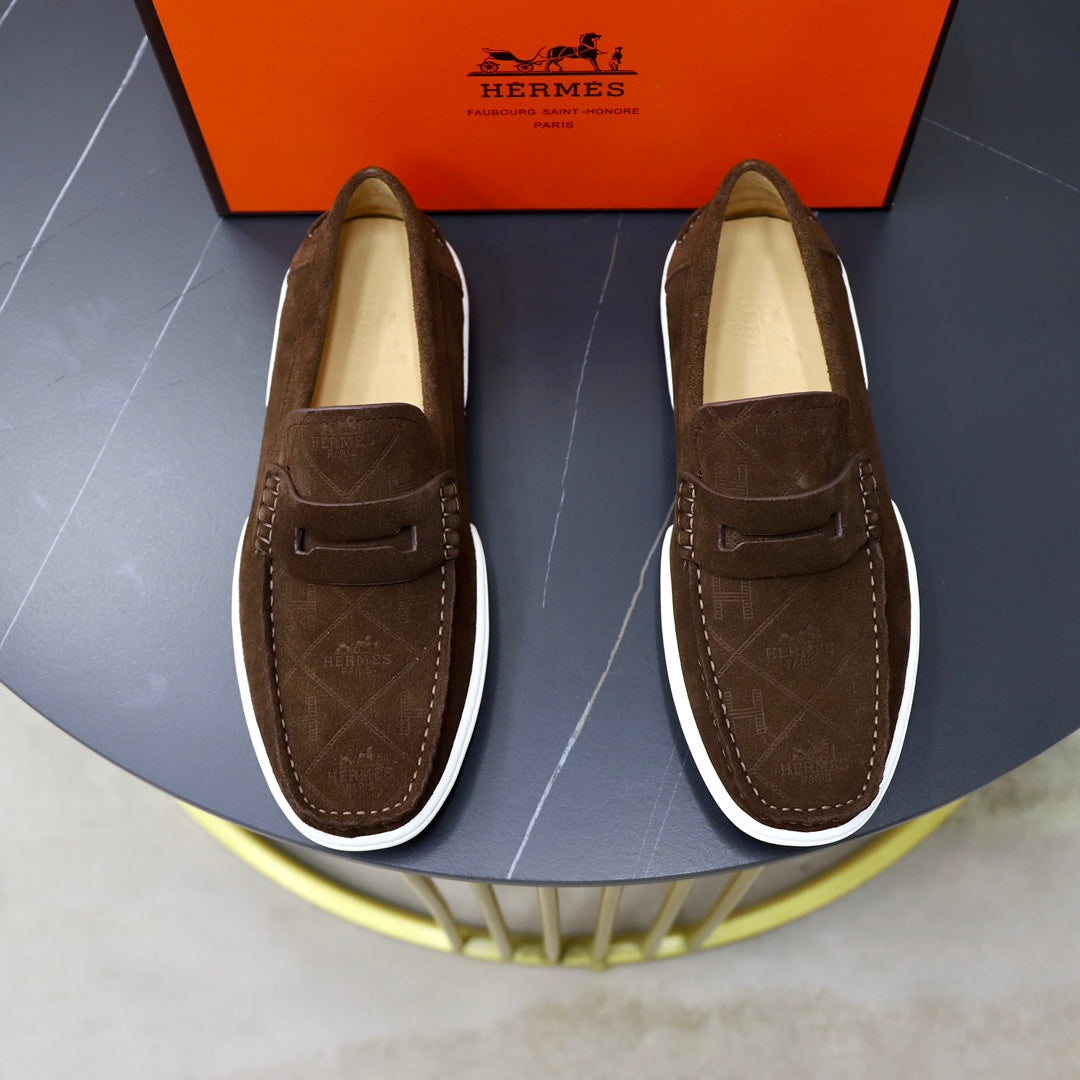 HM GUILLAUME LOAFER PECAN SUEDE