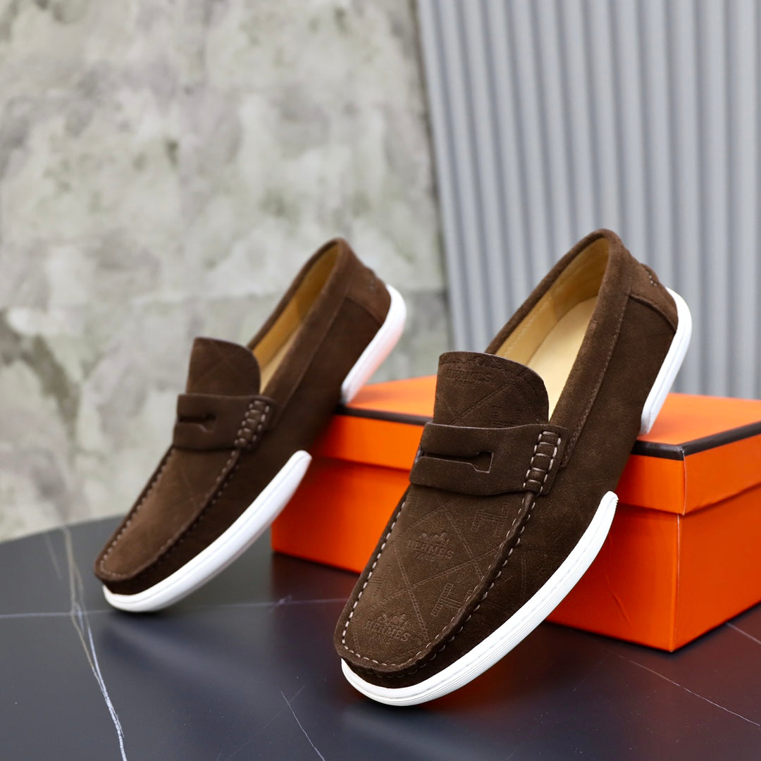 HM GUILLAUME LOAFER PECAN SUEDE