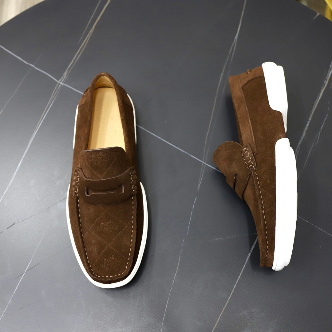 HM GUILLAUME LOAFER PECAN SUEDE