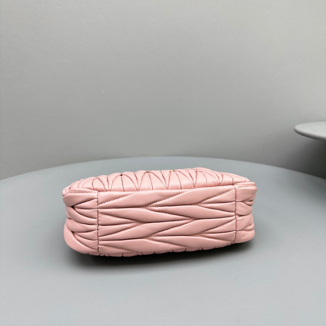MINI HOBO 20 BAG IN LIGHT PINK LAMBSKIN