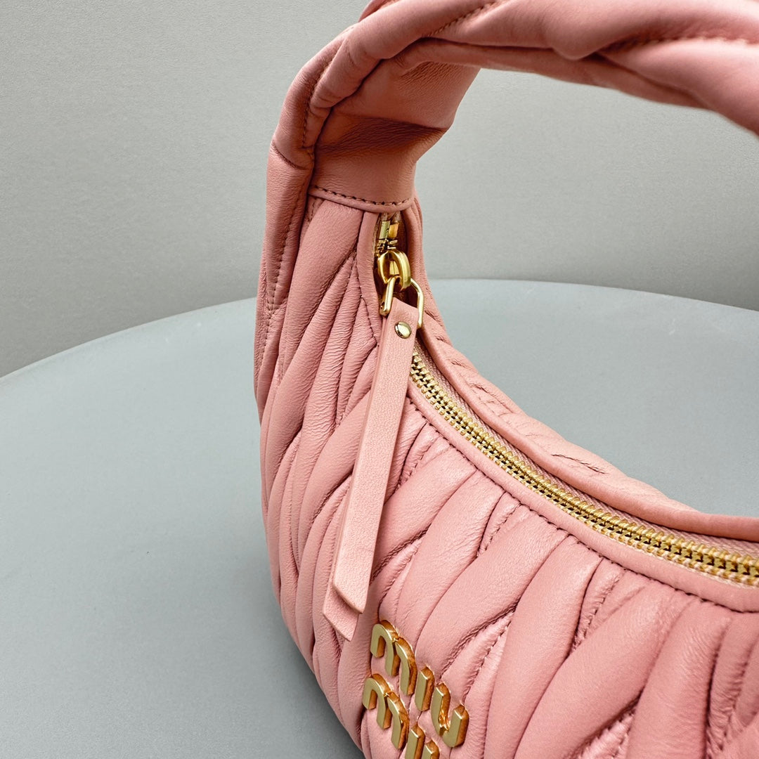 MINI HOBO 20 BAG IN LIGHT PINK LAMBSKIN