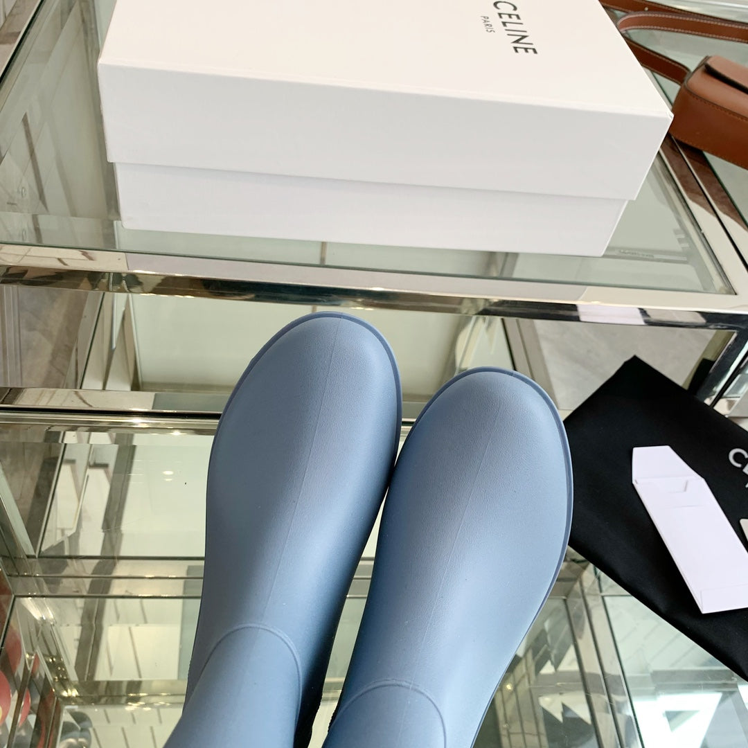 Celine Rainboots Light Blue Rubber  204058