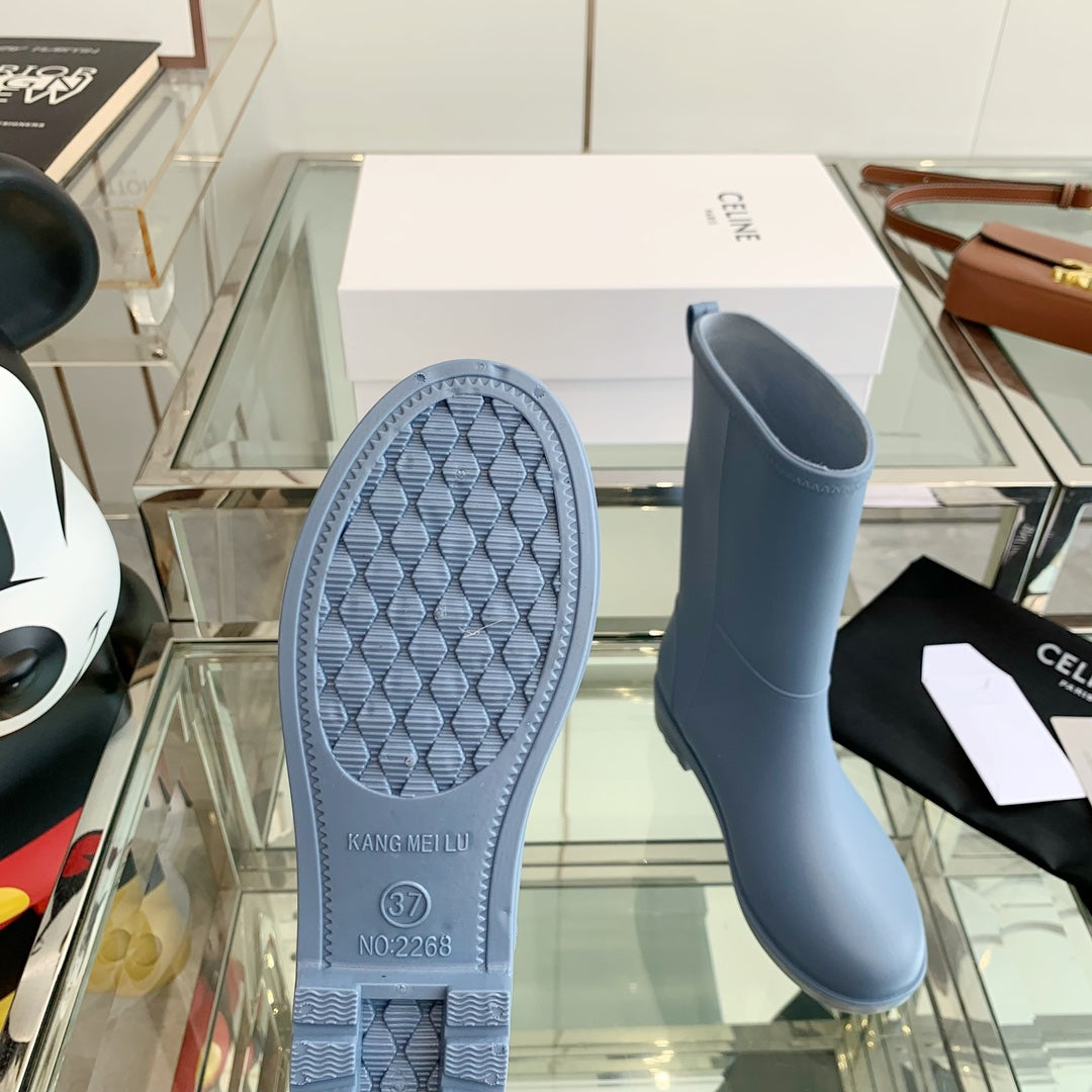 Celine Rainboots Light Blue Rubber  204058