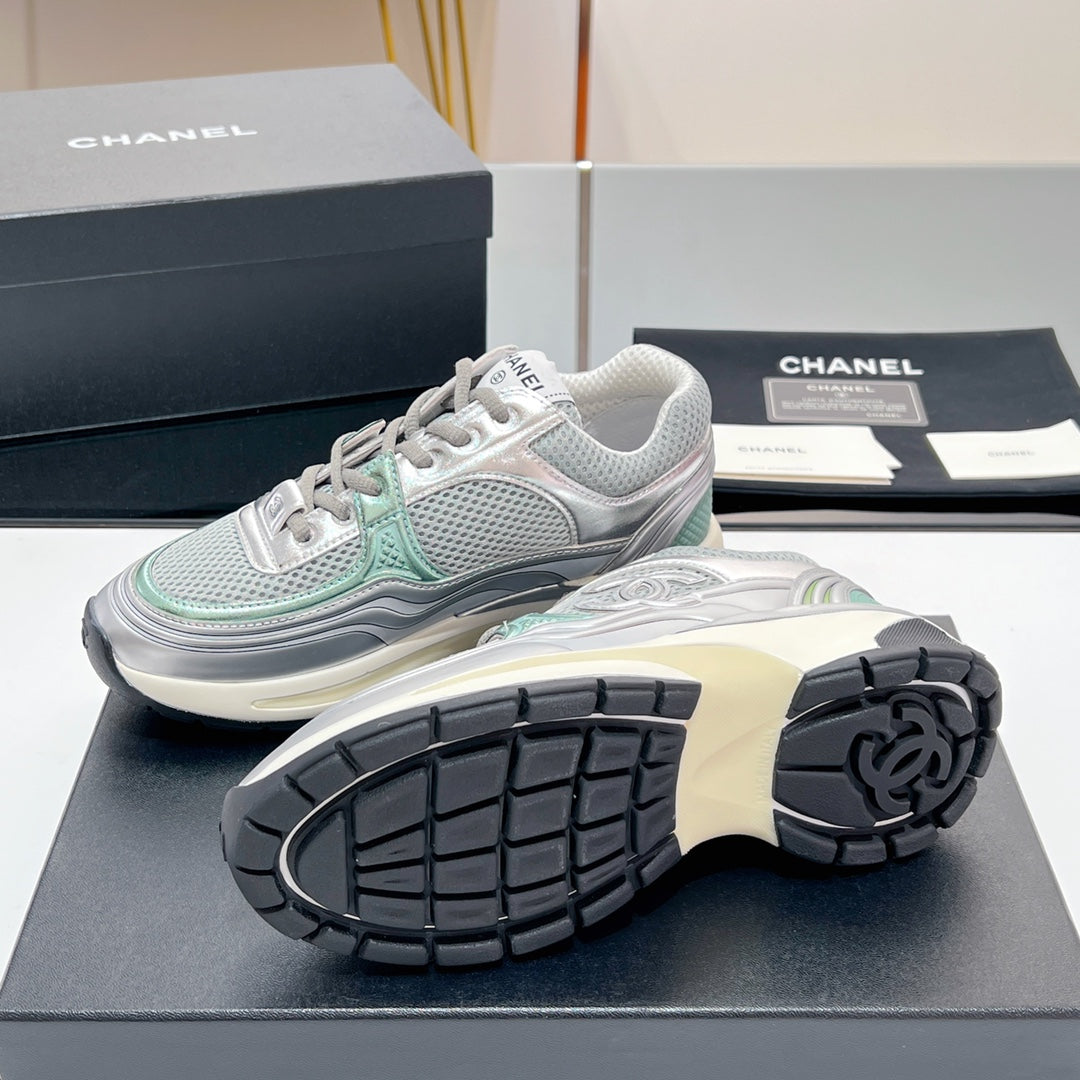 CC Sneaker In Grey Mesh Fabric 149789