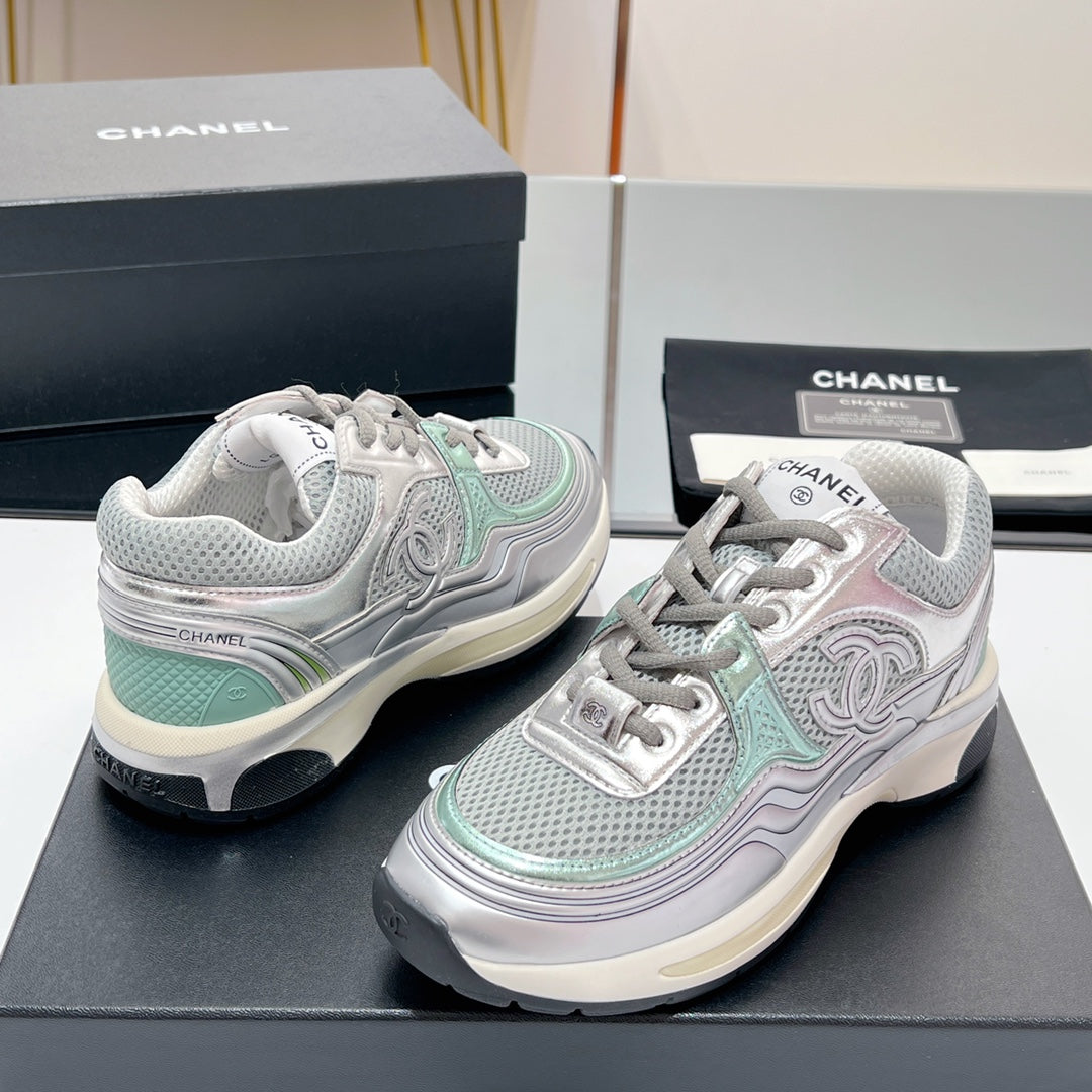 CC Sneaker In Grey Mesh Fabric 149789