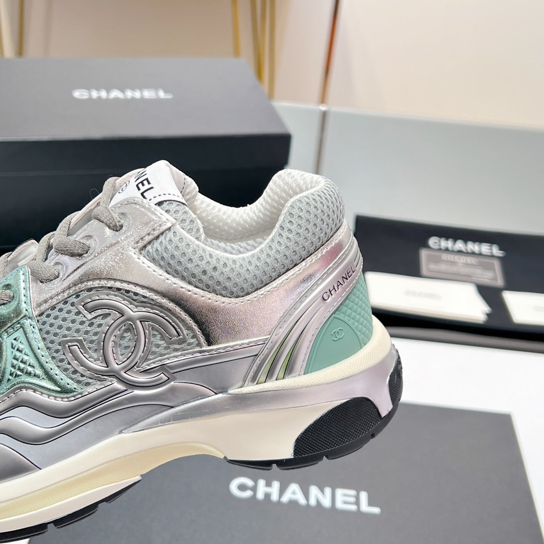 CC Sneaker In Grey Mesh Fabric 149789