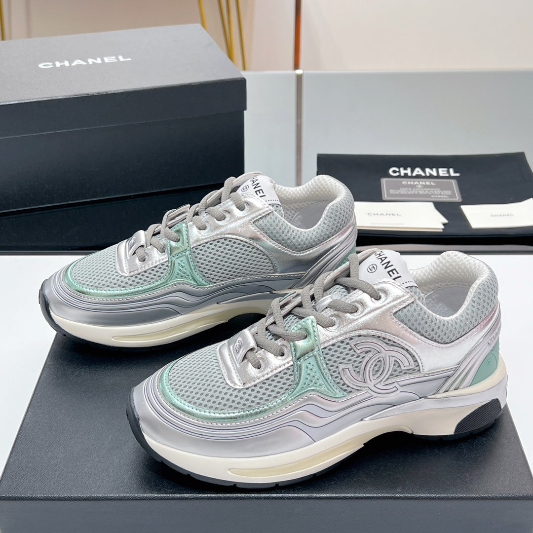 CC Sneaker In Grey Mesh Fabric 149789