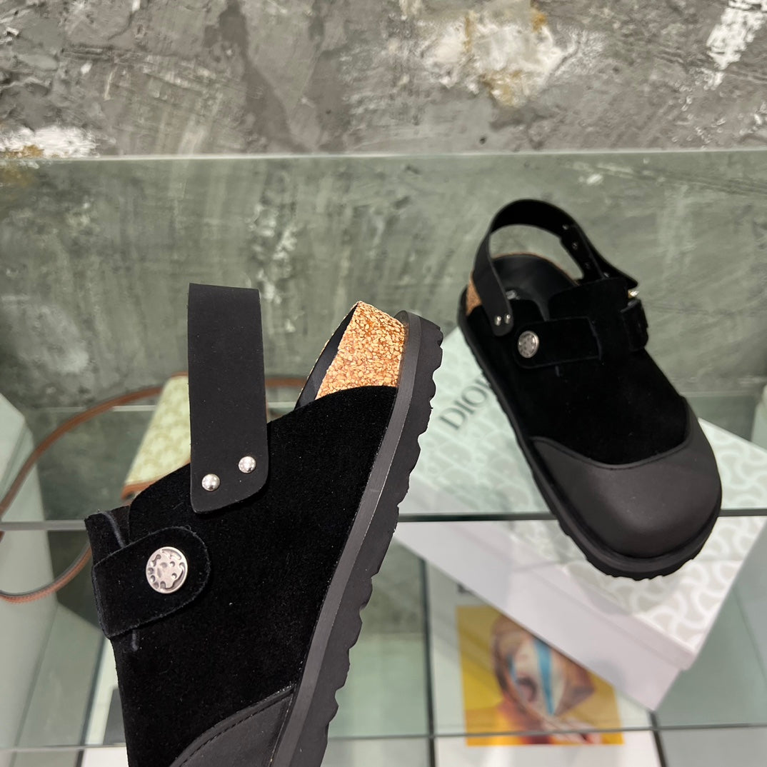 CD x Birkenstock Tokio Mule Black Suede