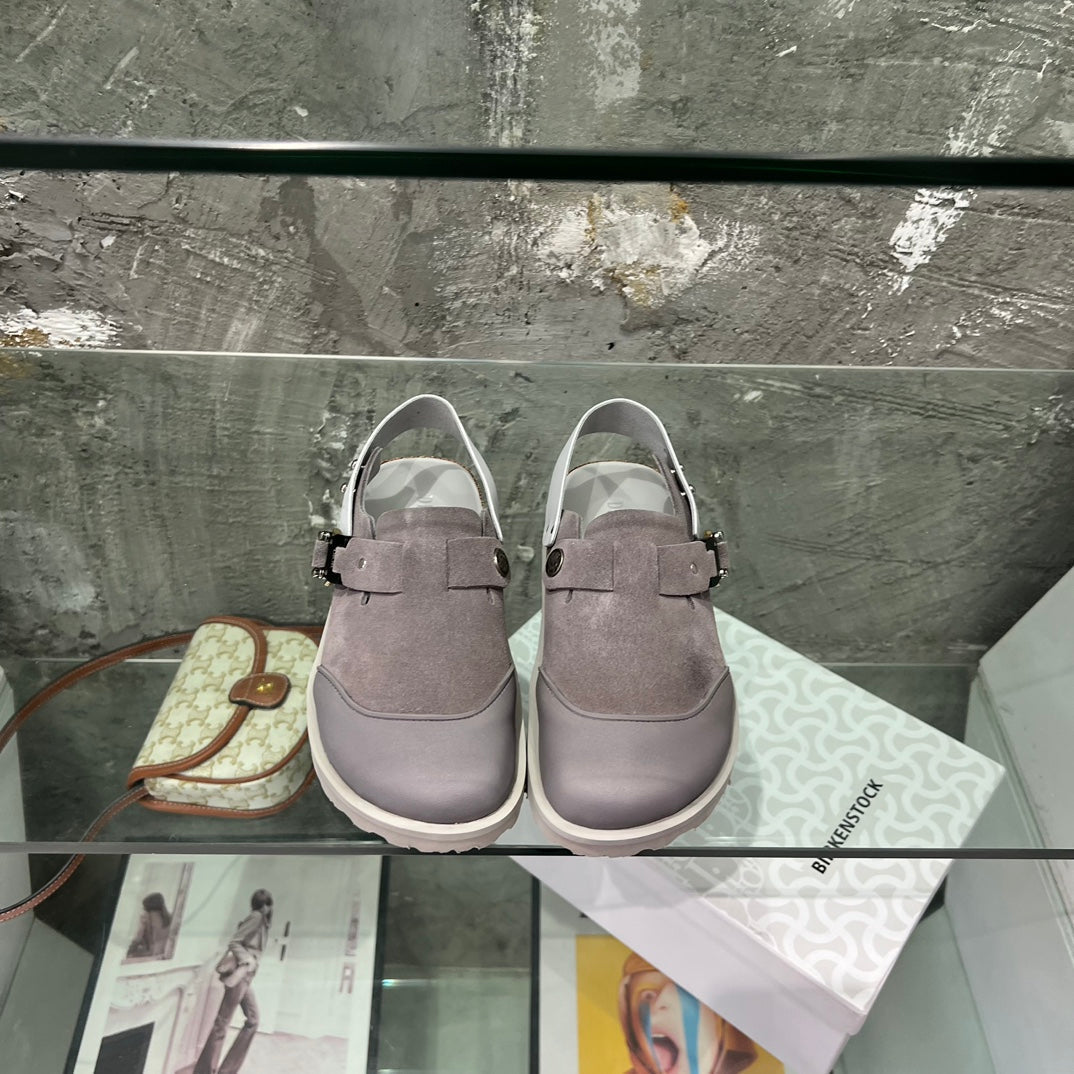 CD x Birkenstock Tokio Mule Grey Suede