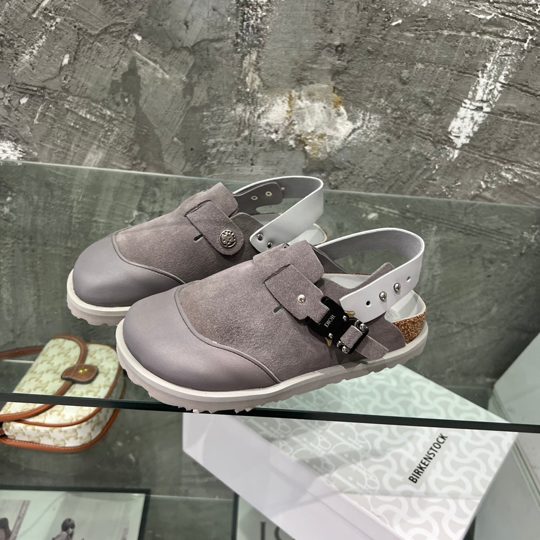 CD x Birkenstock Tokio Mule Grey Suede
