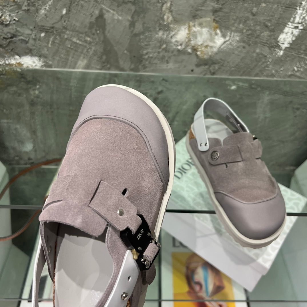 CD x Birkenstock Tokio Mule Grey Suede