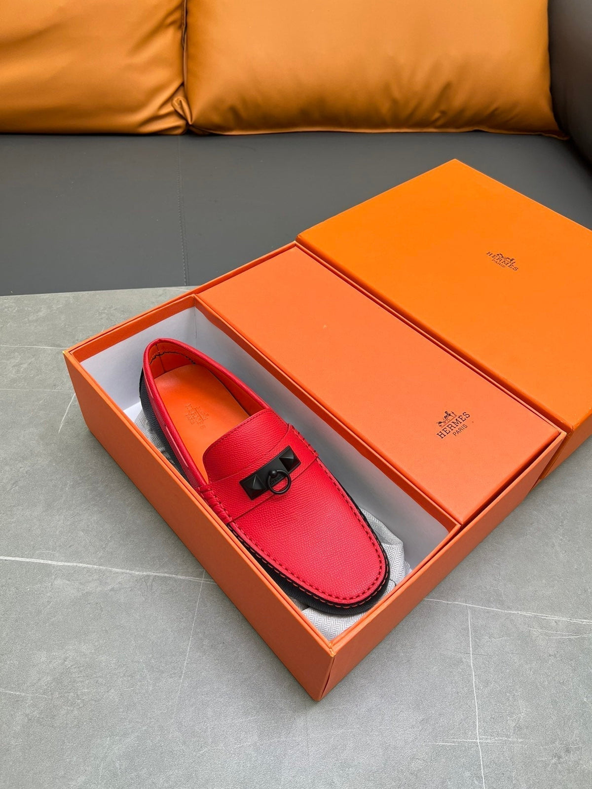 HM IRVING LOAFER ROSE CALFSKIN