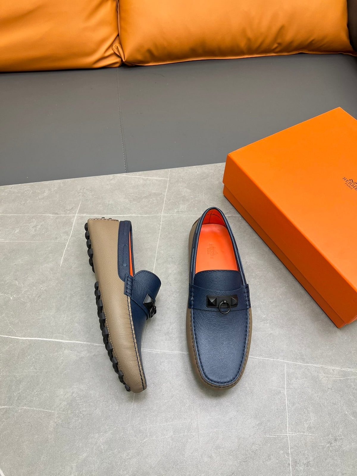 HM IRVING LOAFER NAVY CALFSKIN