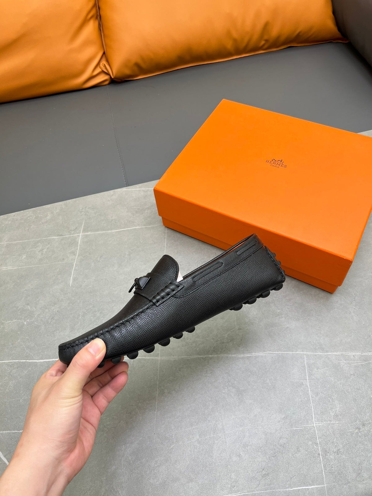 HM IRVING LOAFER BLACK CALFSKIN