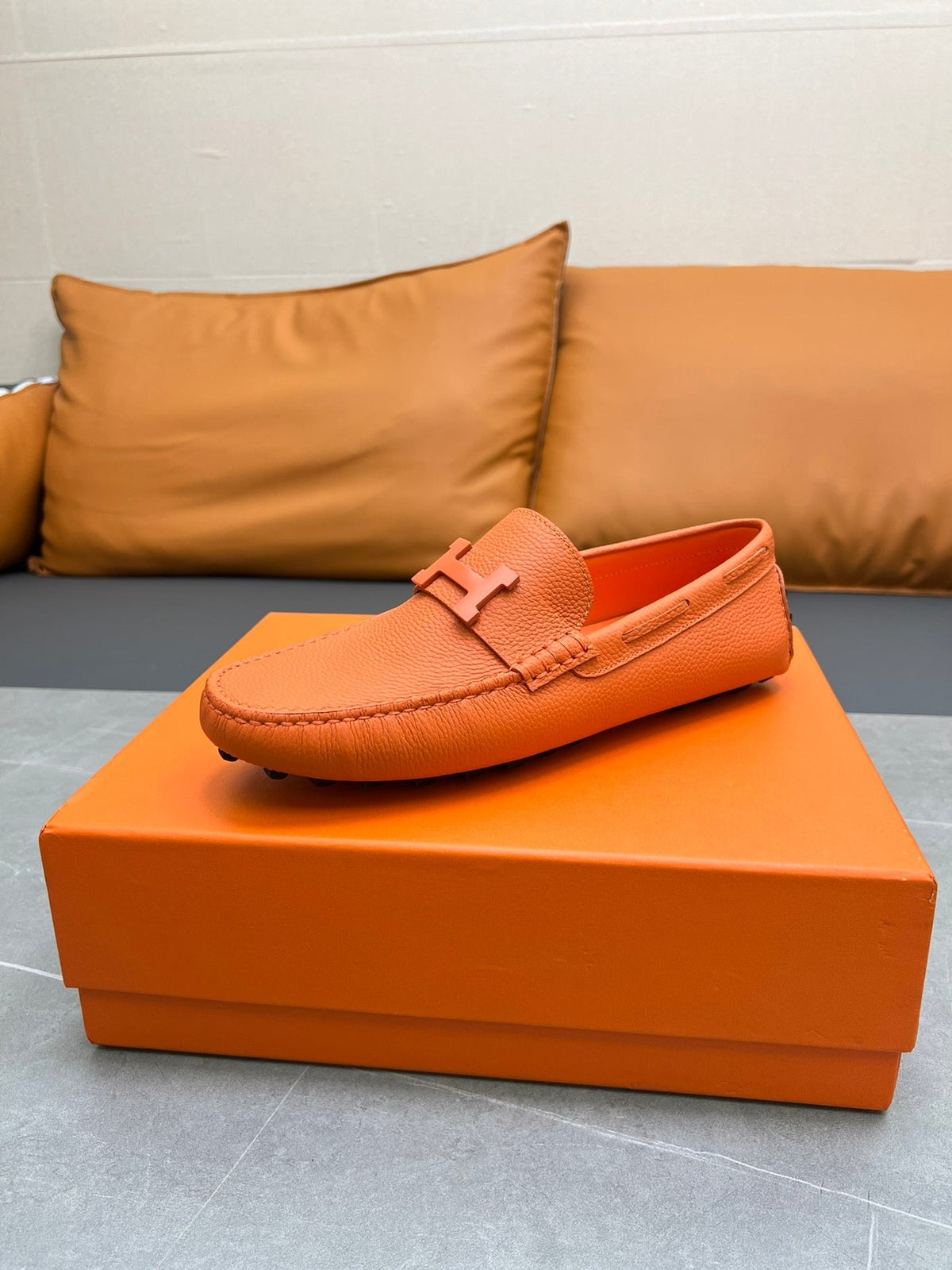 HM H-LOGO LOAFER TIGER CALFSKIN