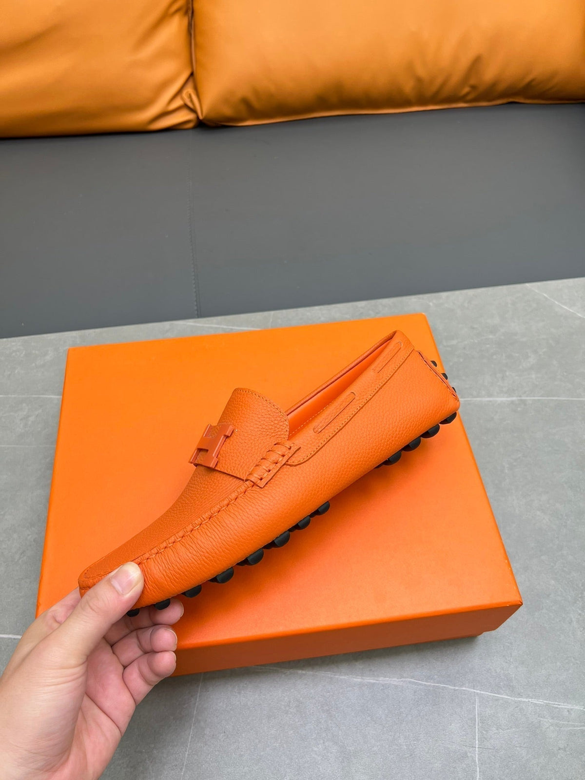 HM H-LOGO LOAFER TIGER CALFSKIN