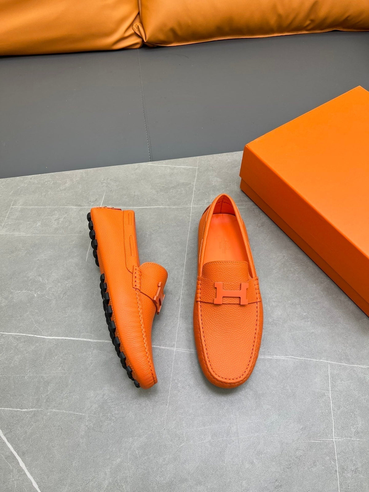 HM H-LOGO LOAFER TIGER CALFSKIN