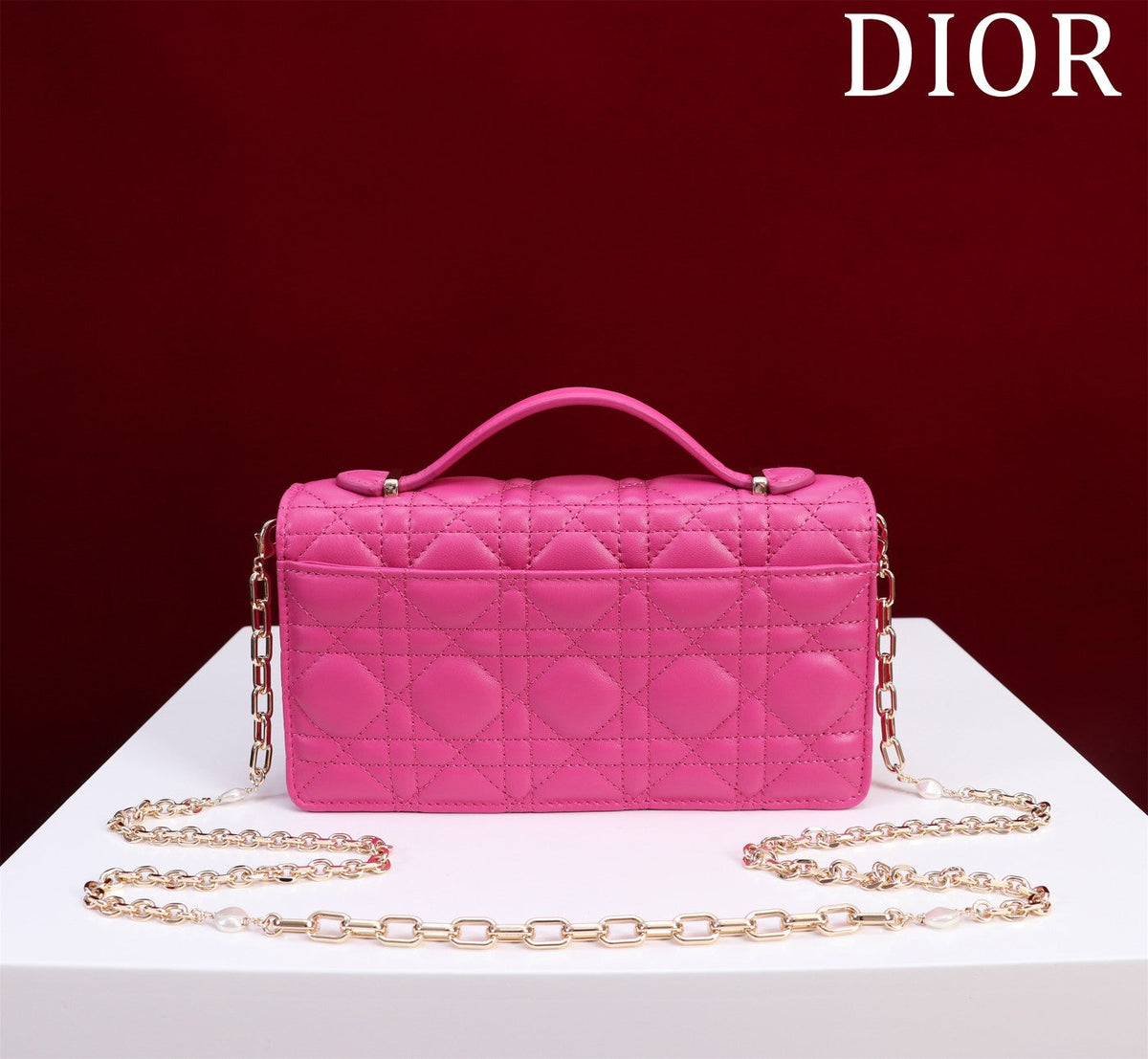 my cd mini 21 pink lambskin