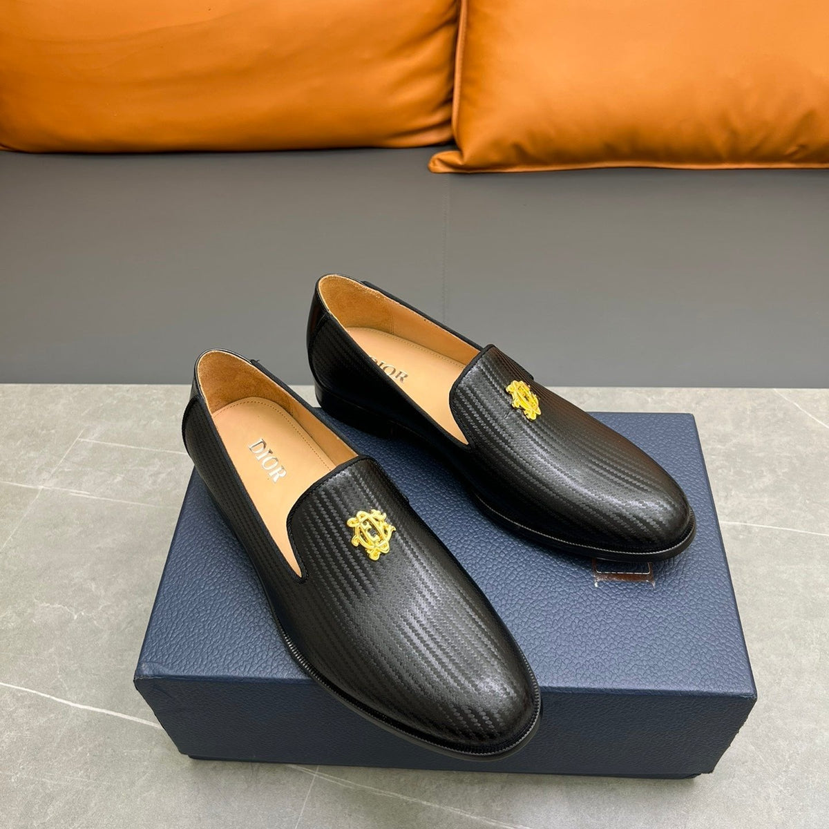 CD SPARROW LOAFER BLACK CALFSKIN