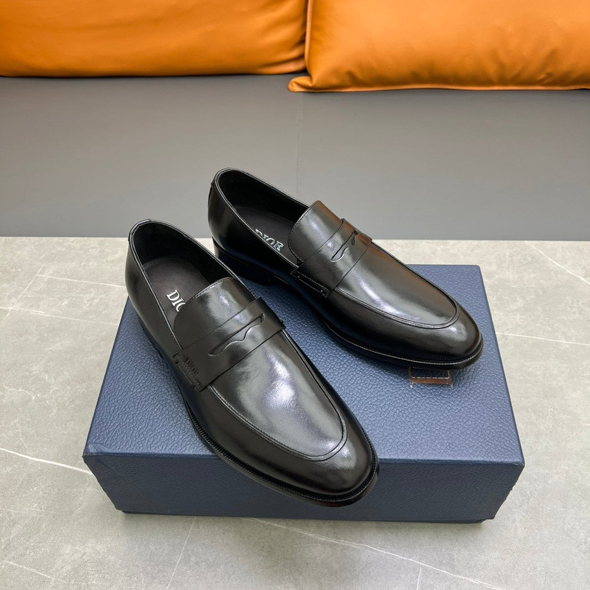 CD GRANVILLE LOAFER BLACK POLISHED CALFSKIN